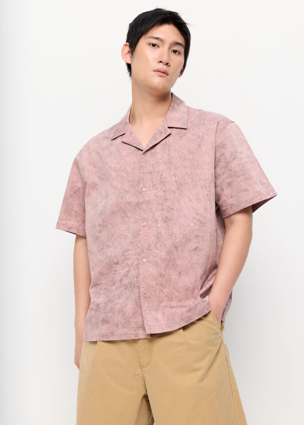 SOFT PINK CROPPED SHIRT