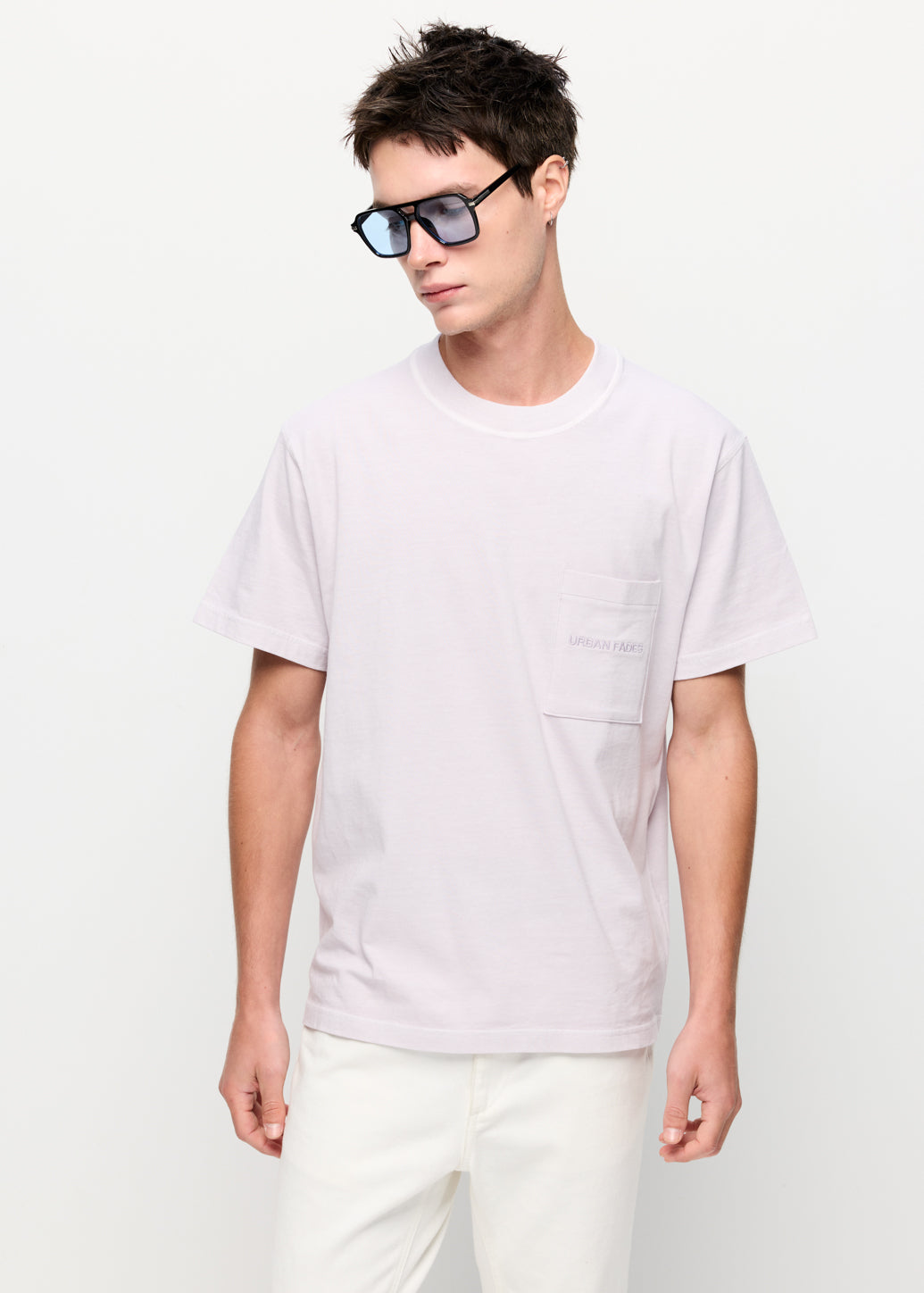 PINK EMBOSSED TEE