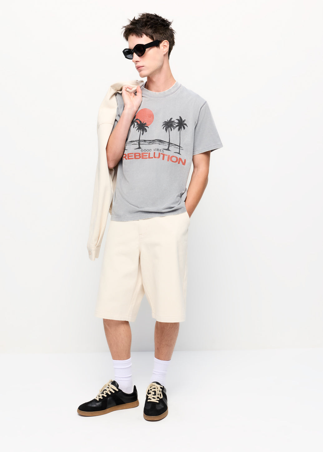 LOOSE FIT COTTON SHORTS