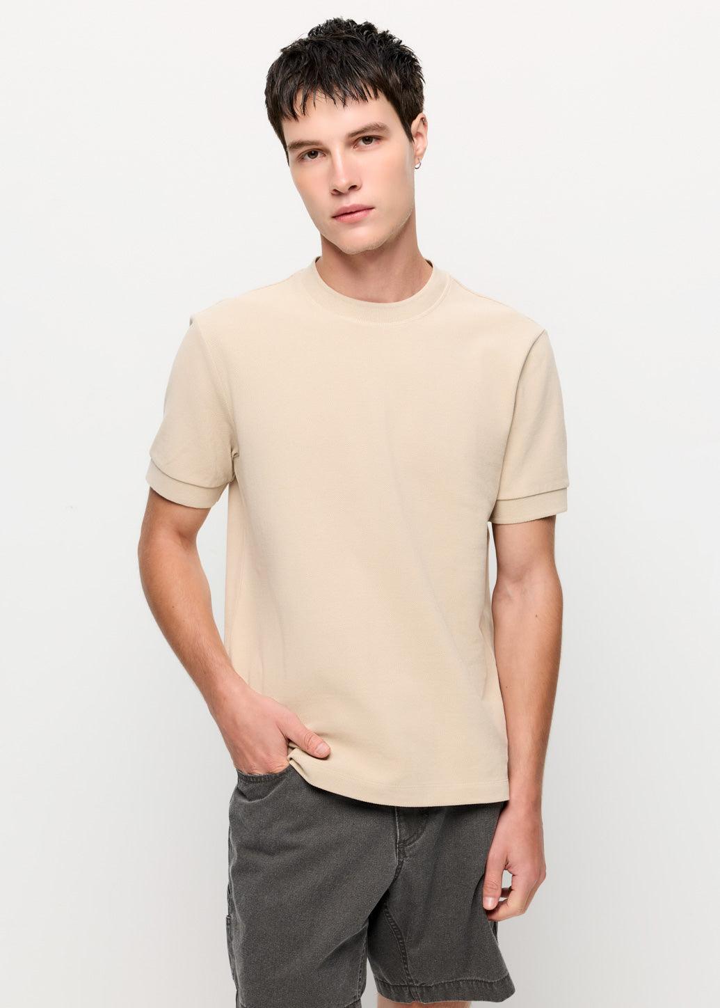 COTTON PIQUE TEE