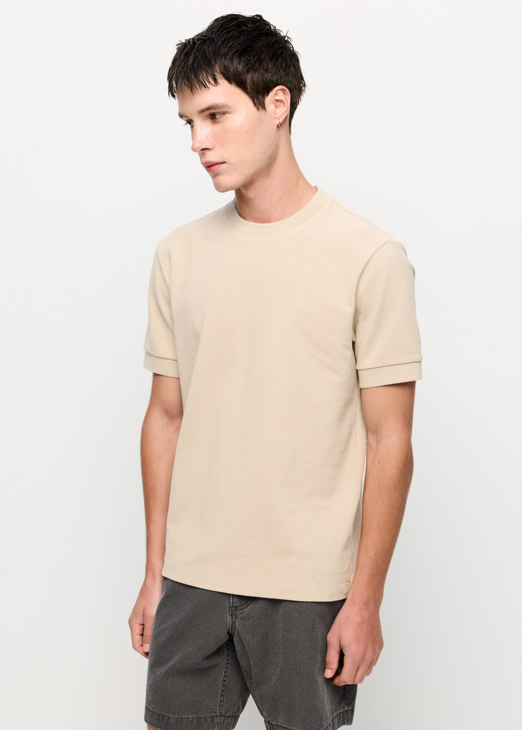 COTTON PIQUE TEE