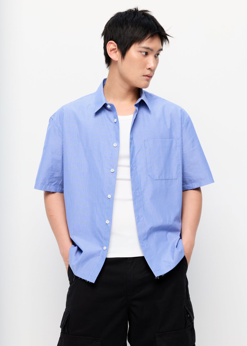 BOXY STRIPED SHIRT