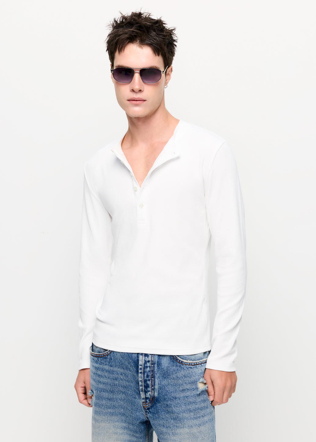 HENLEY LONG SLEEVE TEE