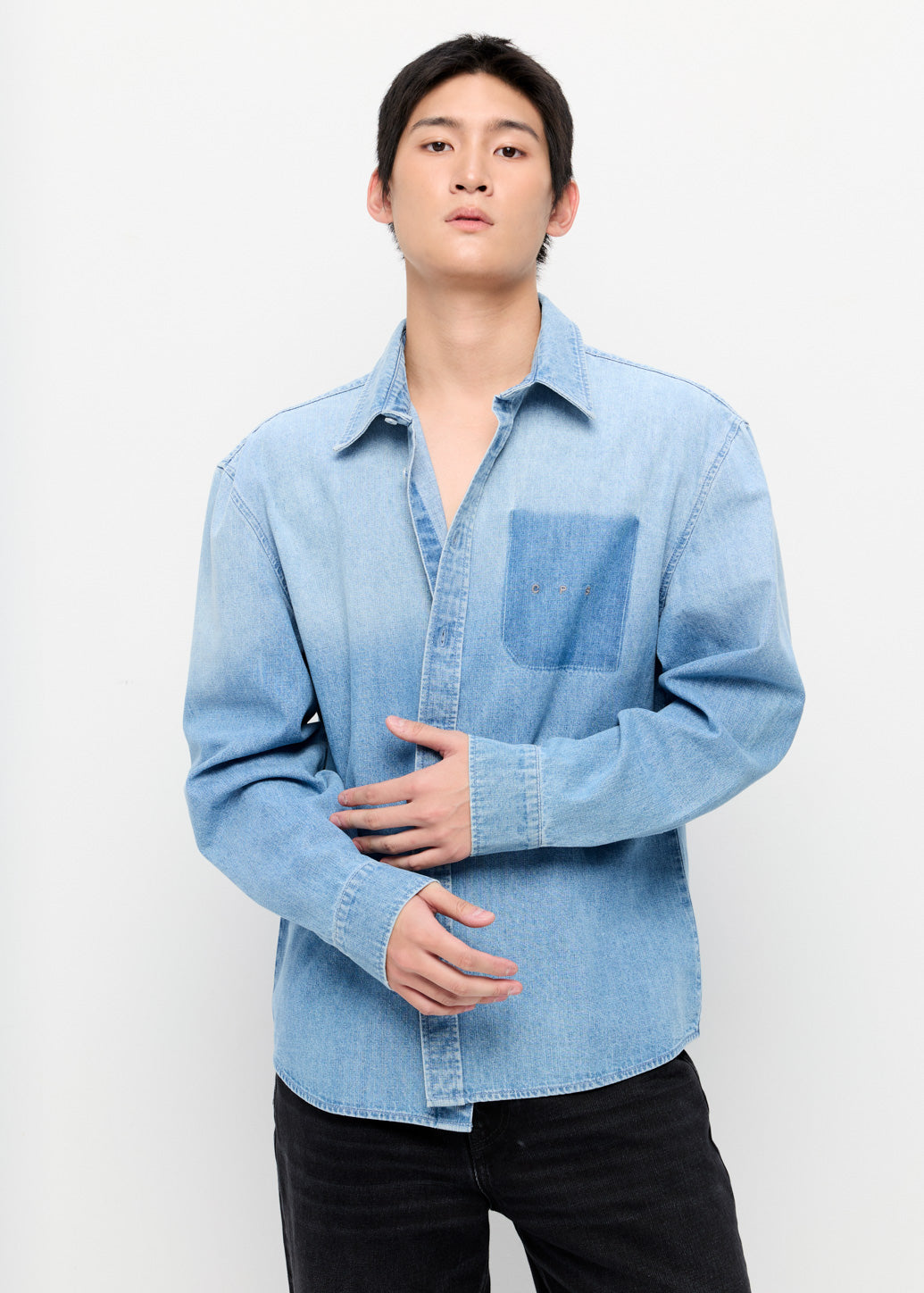 EMBROIDERED LOGO POCKET SHIRT