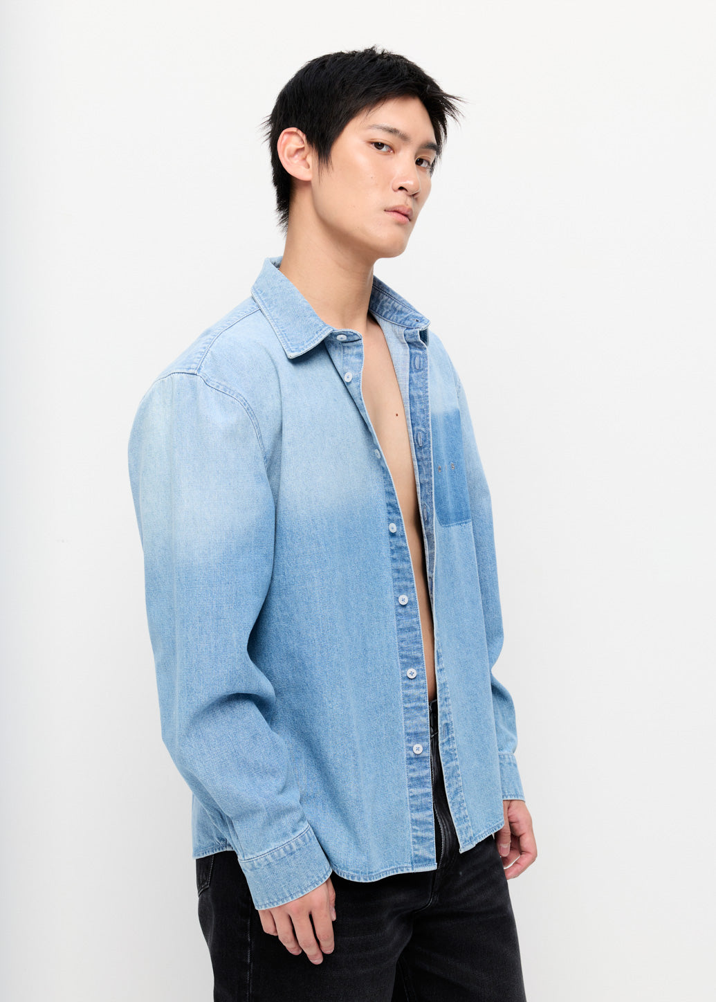 EMBROIDERED LOGO POCKET SHIRT