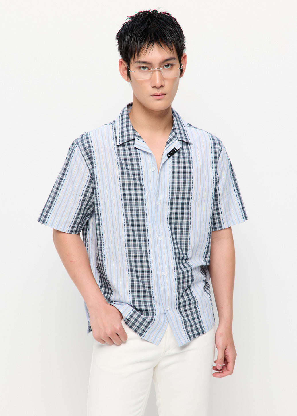 TEXTURE STRIPED SHIRT