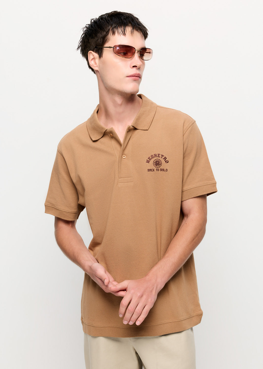 RETRO LOGO EMBROIDERED POLO