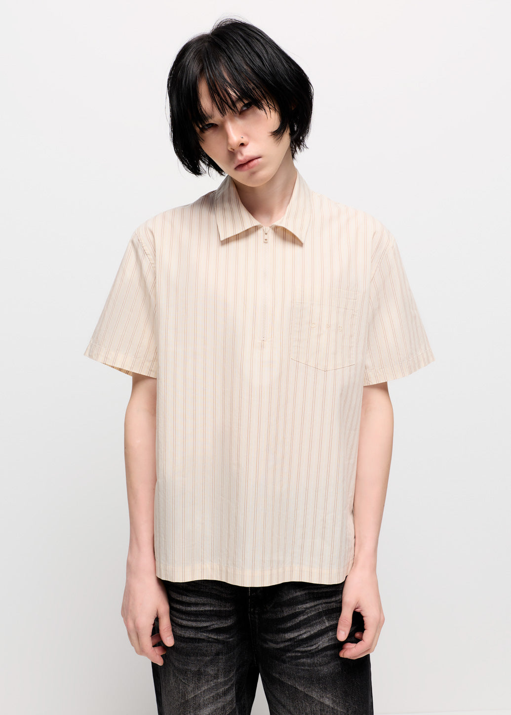 EMBROIDERED LOGO RELAXED-FIT SHIRT