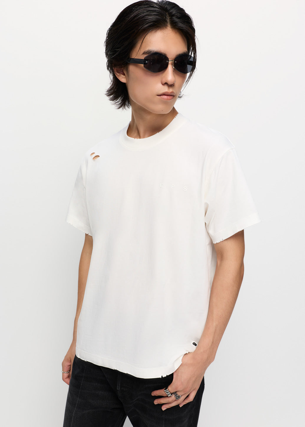 ACID WASHED LOGO TEE