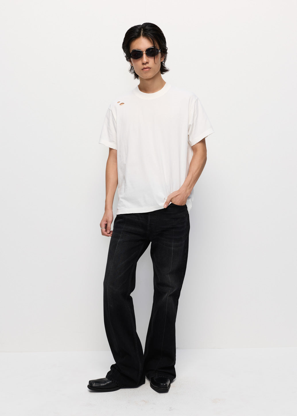 ACID WASHED LOGO TEE