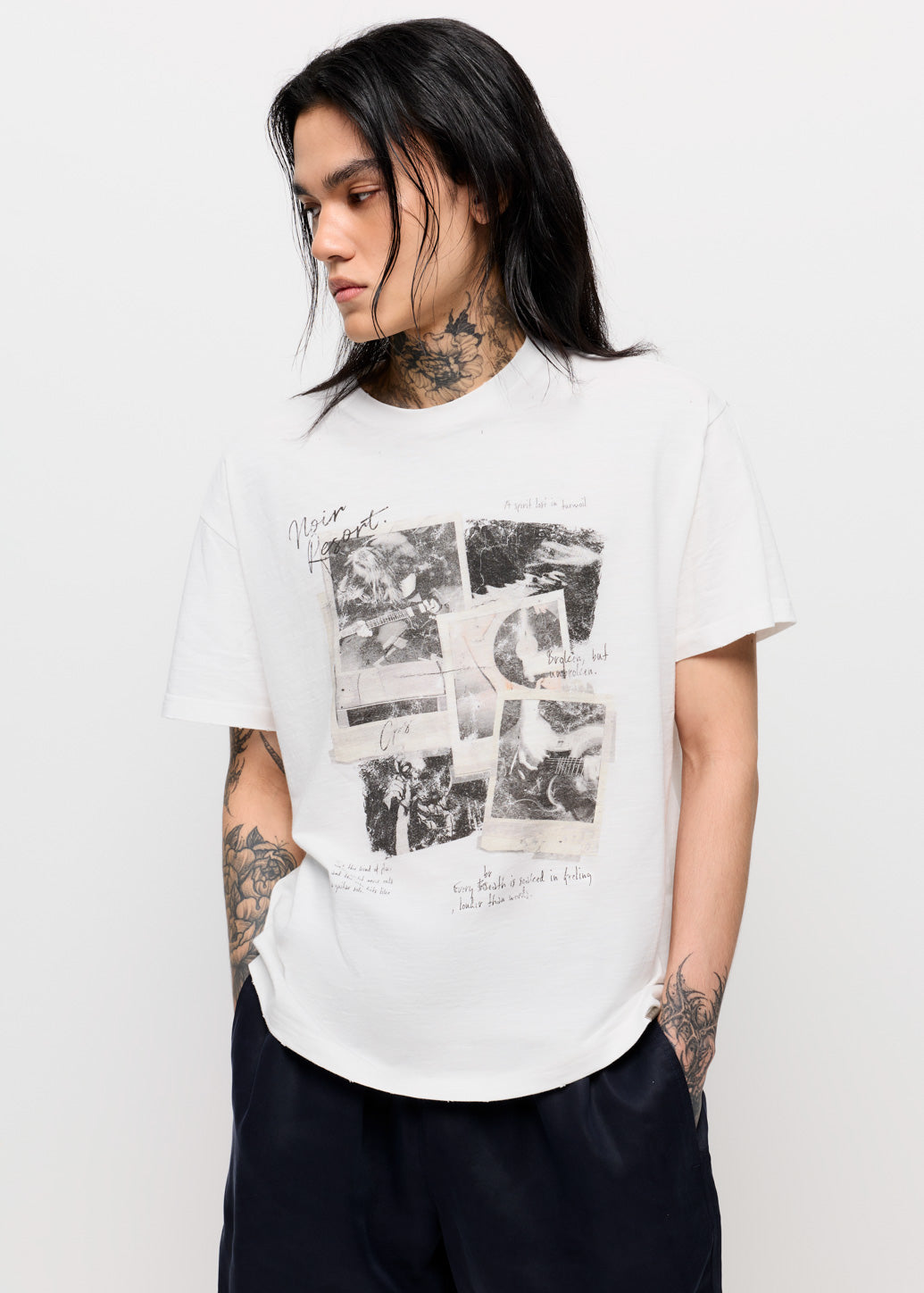 PHOTO PRINT WASHED TEE