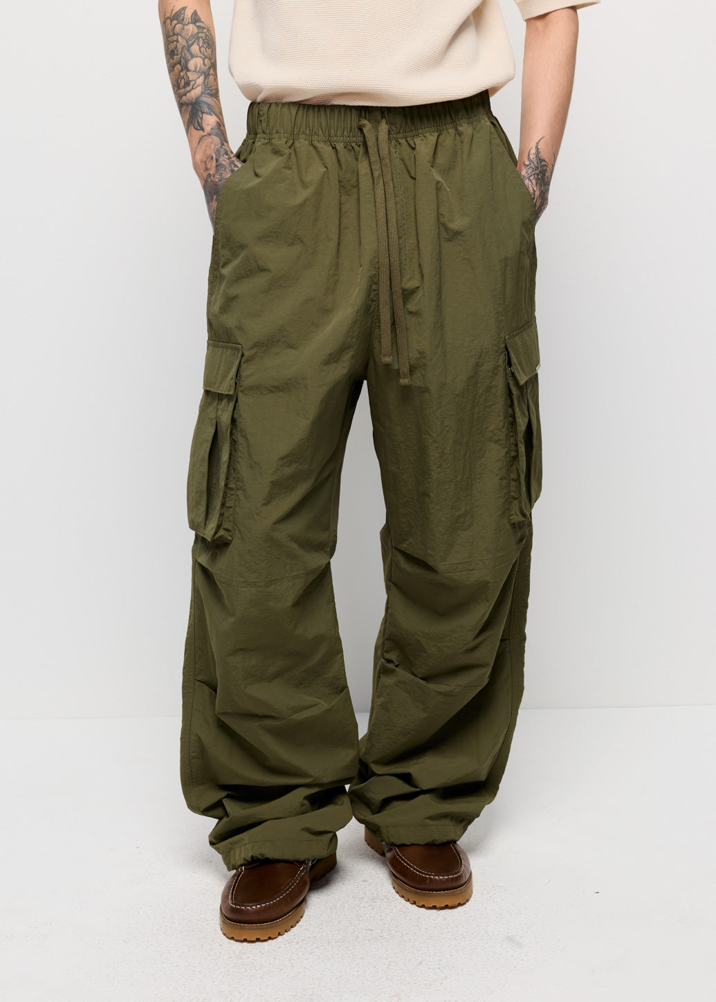 OUTDOOR NYLON CARGO PANTS