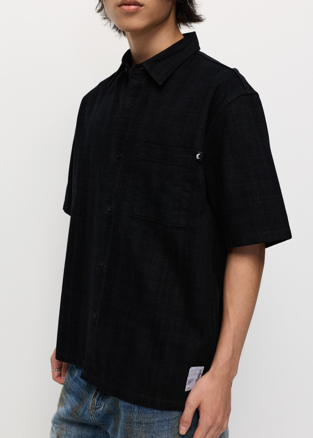 BLACK WASHED SHIRT