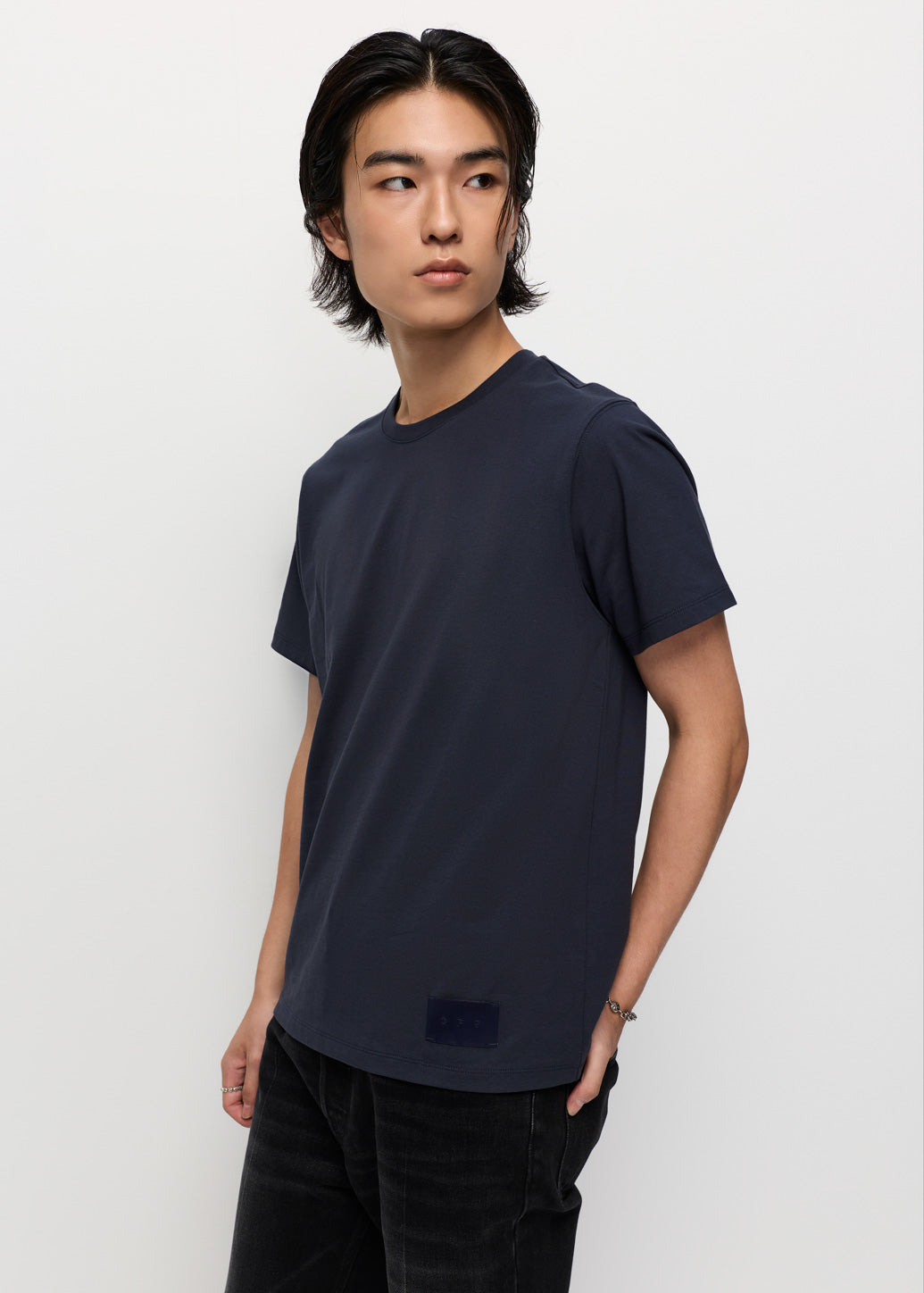 LOGO LABEL CREW NECK TEE