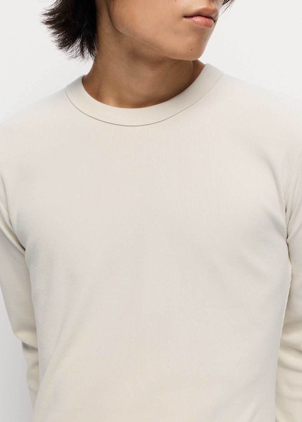 LONG SLEEVE RIBBED TEE