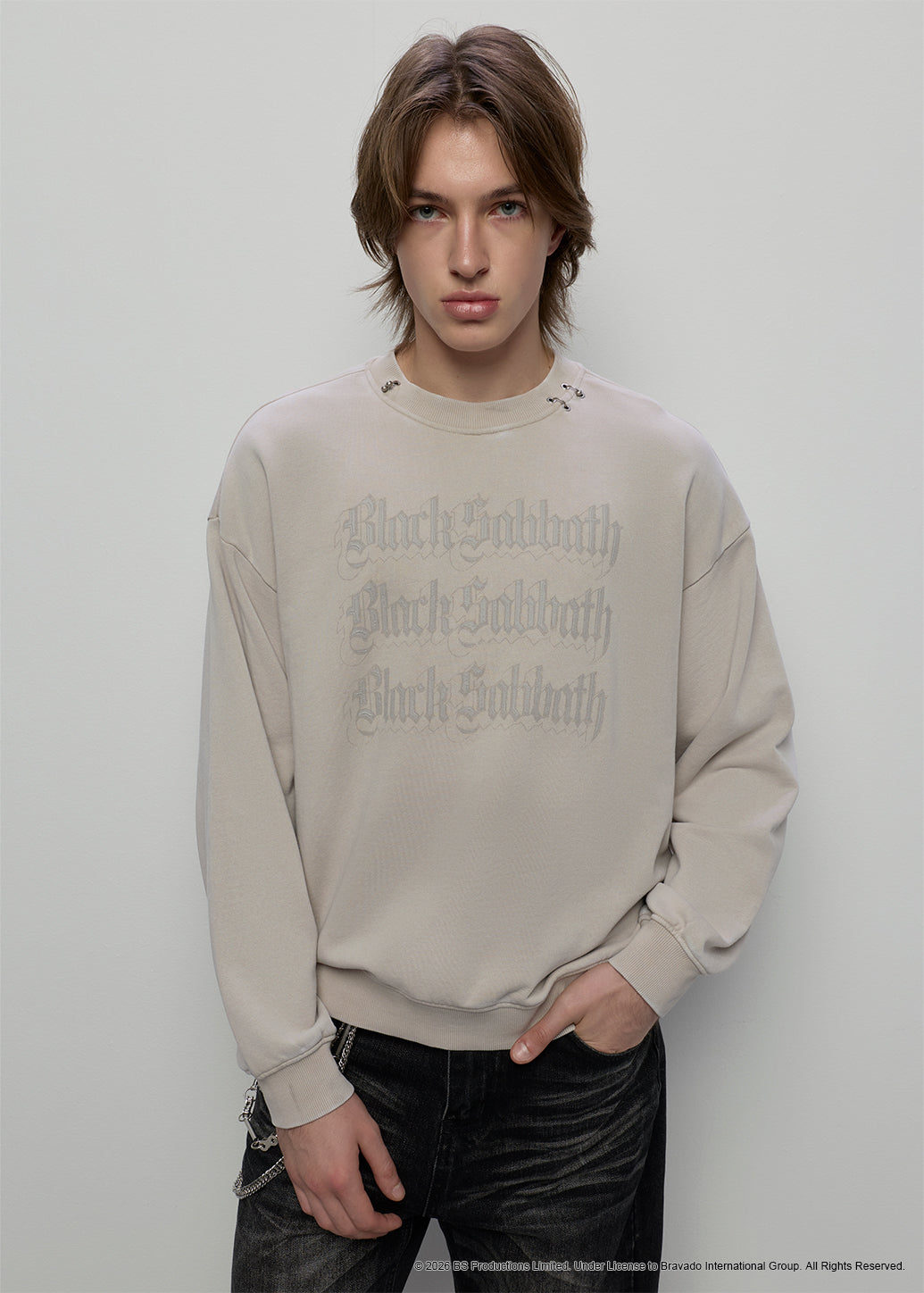 BLACK SABBATH CROPPED SWEATSHIRT