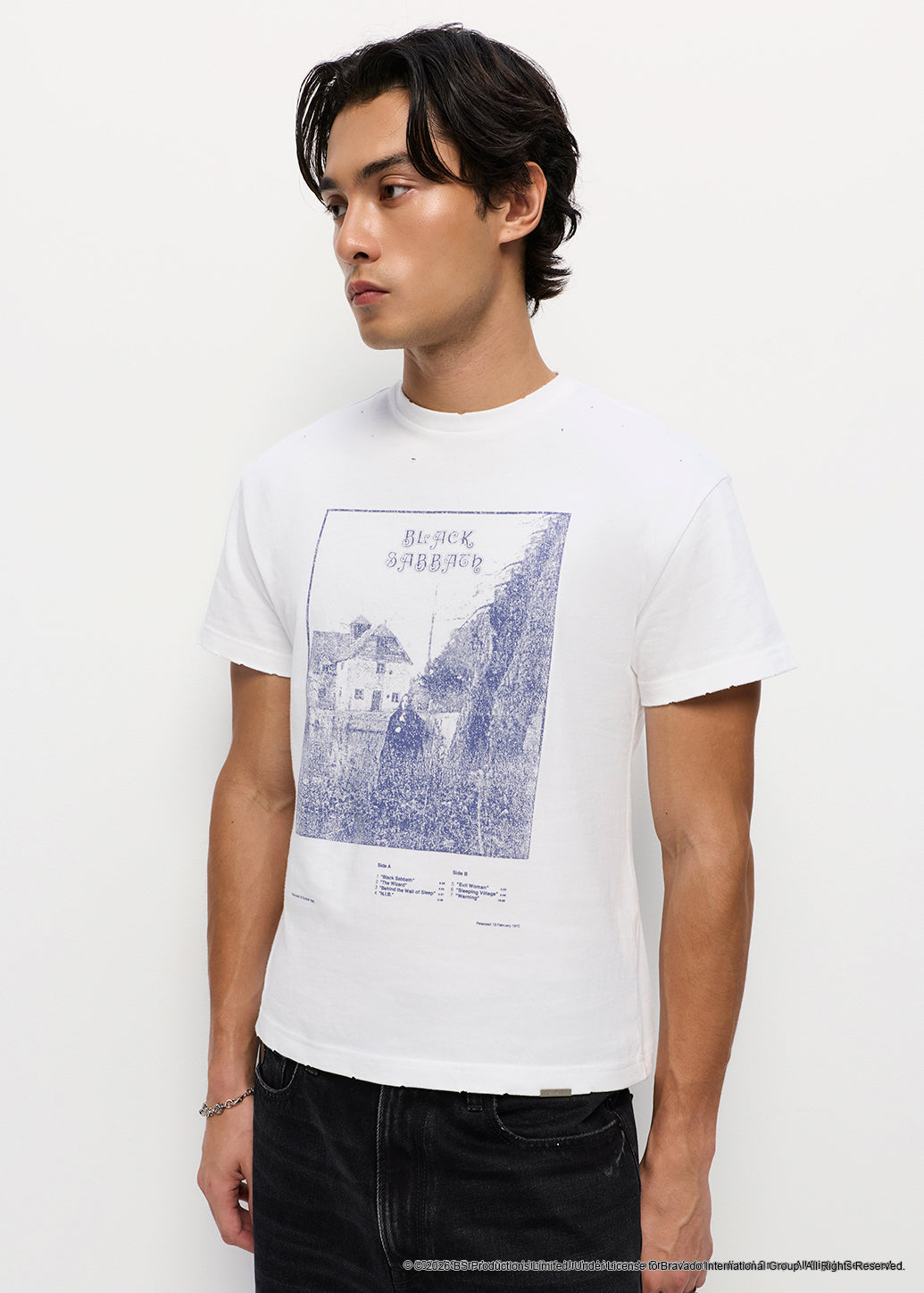 BLACK SABBATH PRINTED CROP TEE