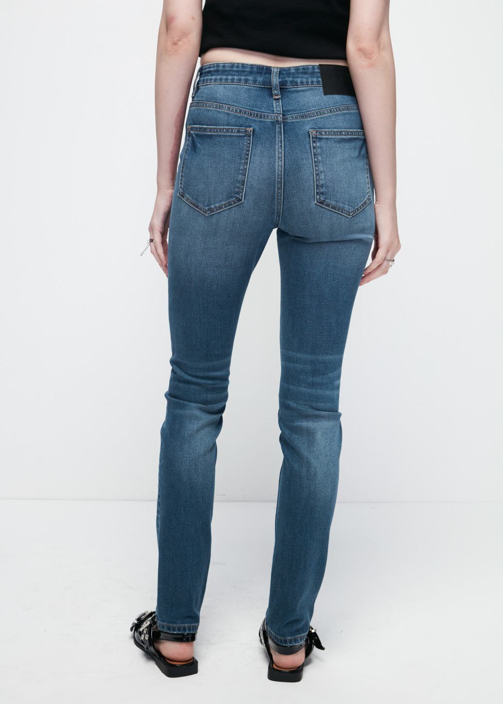 HIGH-RISE SKINNY JEANS Blue / 29