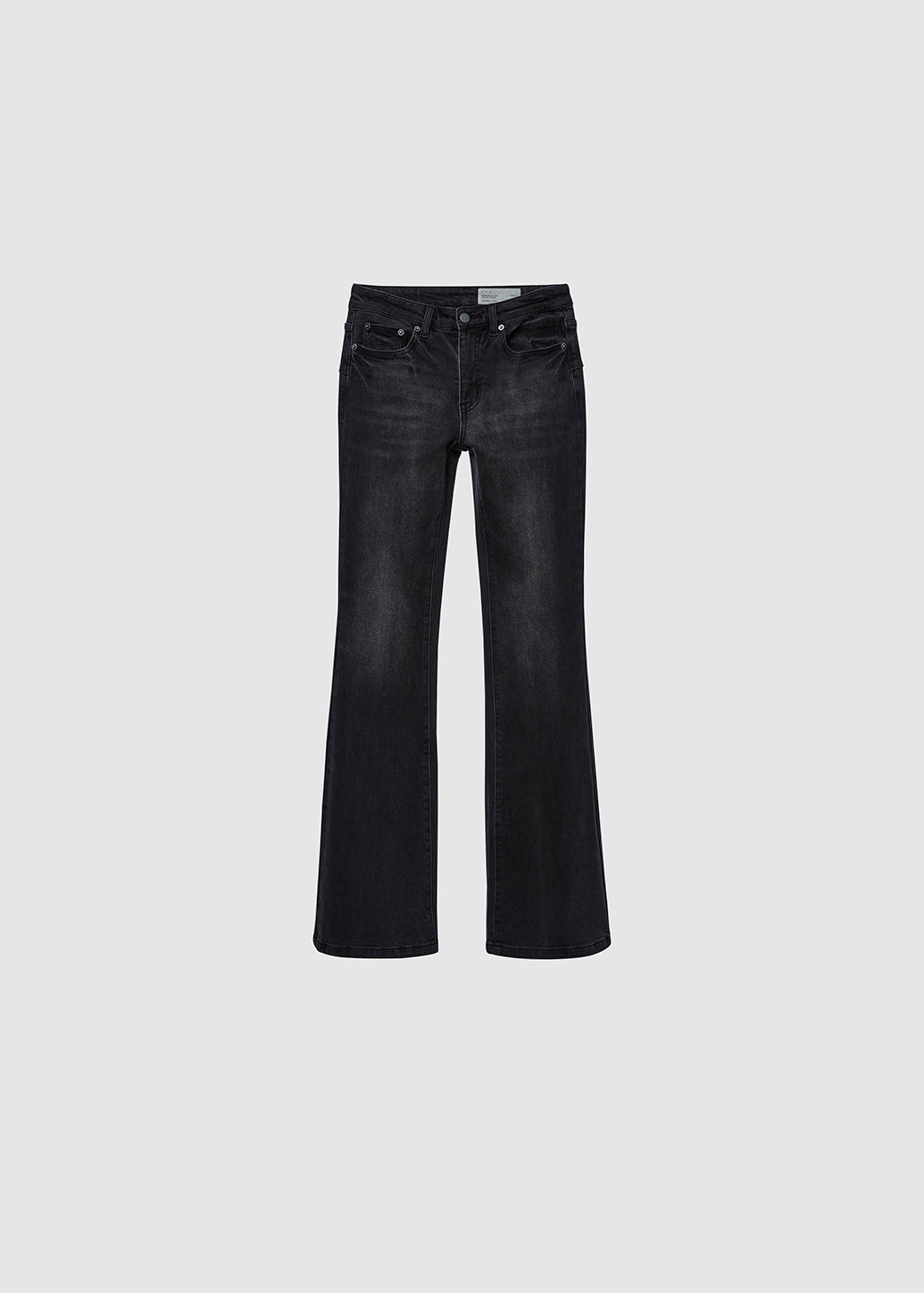BLACK LOW-RISE FLARE JEANS Black / 29