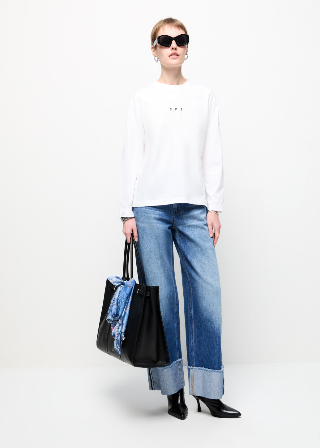 WIDE CUFFS JEANS Blue / 29