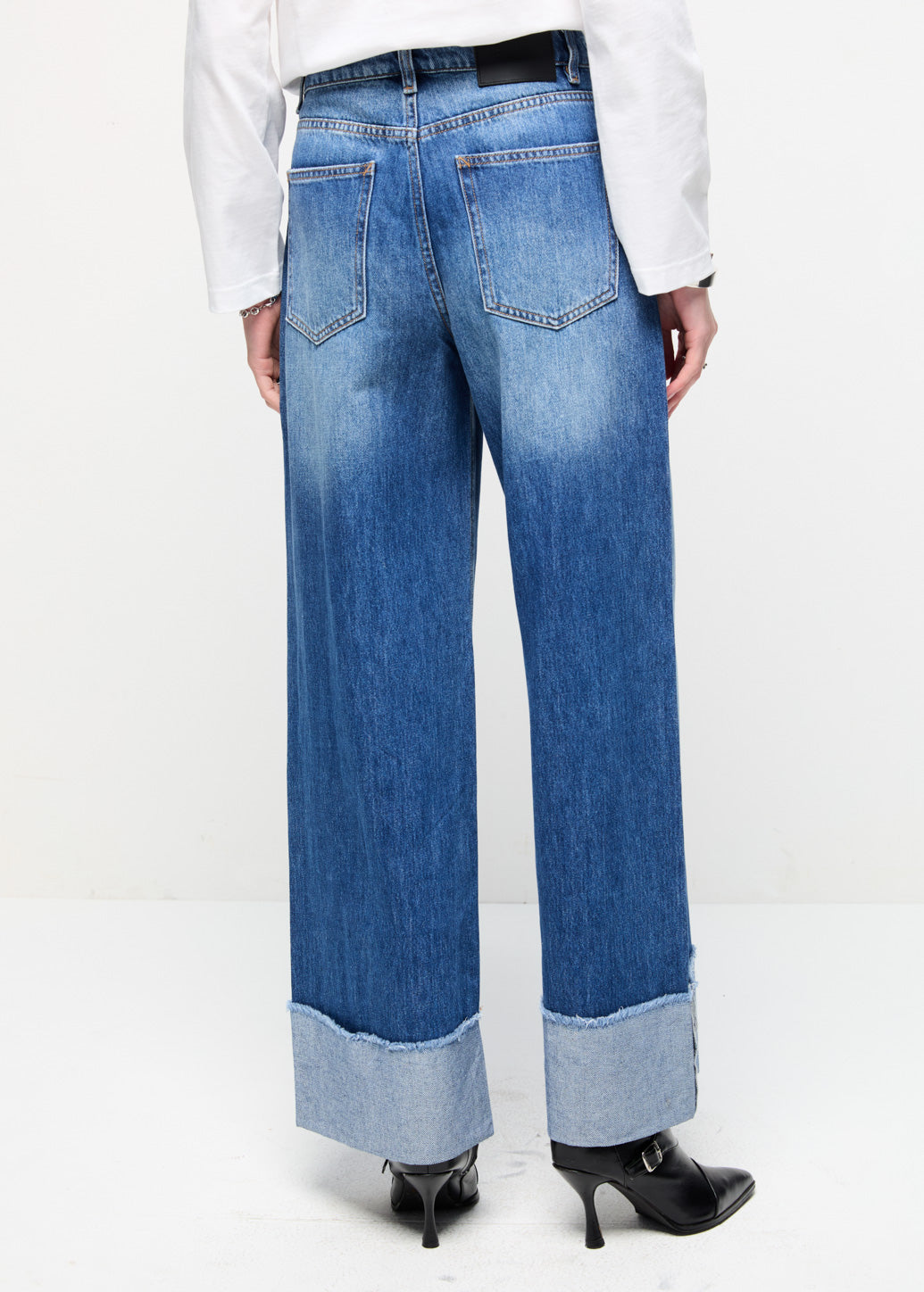 WIDE CUFFS JEANS Blue / 29