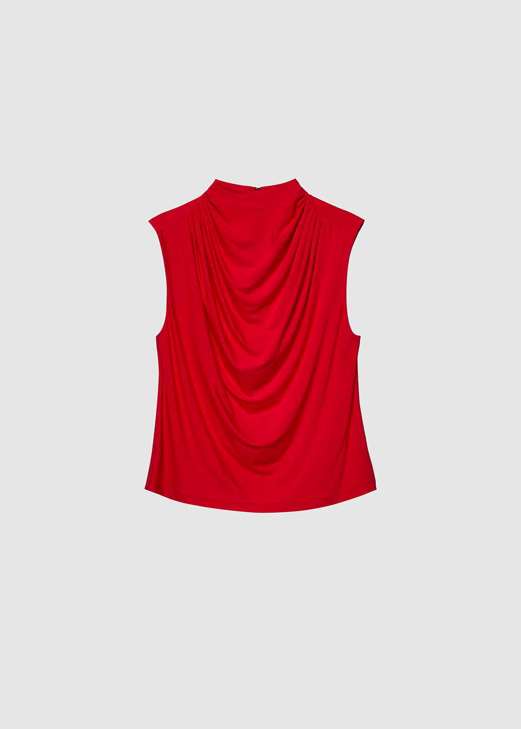 SLEEVELESS MOCK NECK TOP Red / L