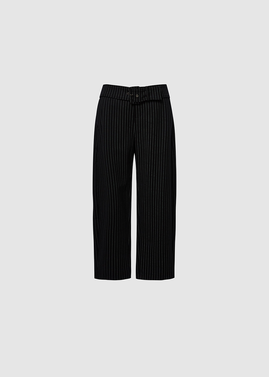 STRIPED SLIM PANTS Black / L