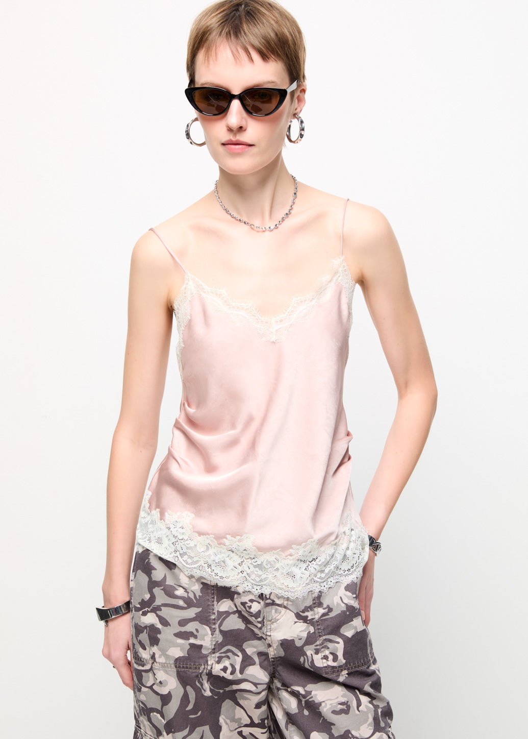 LACE TRIM CAMISOLE TOP