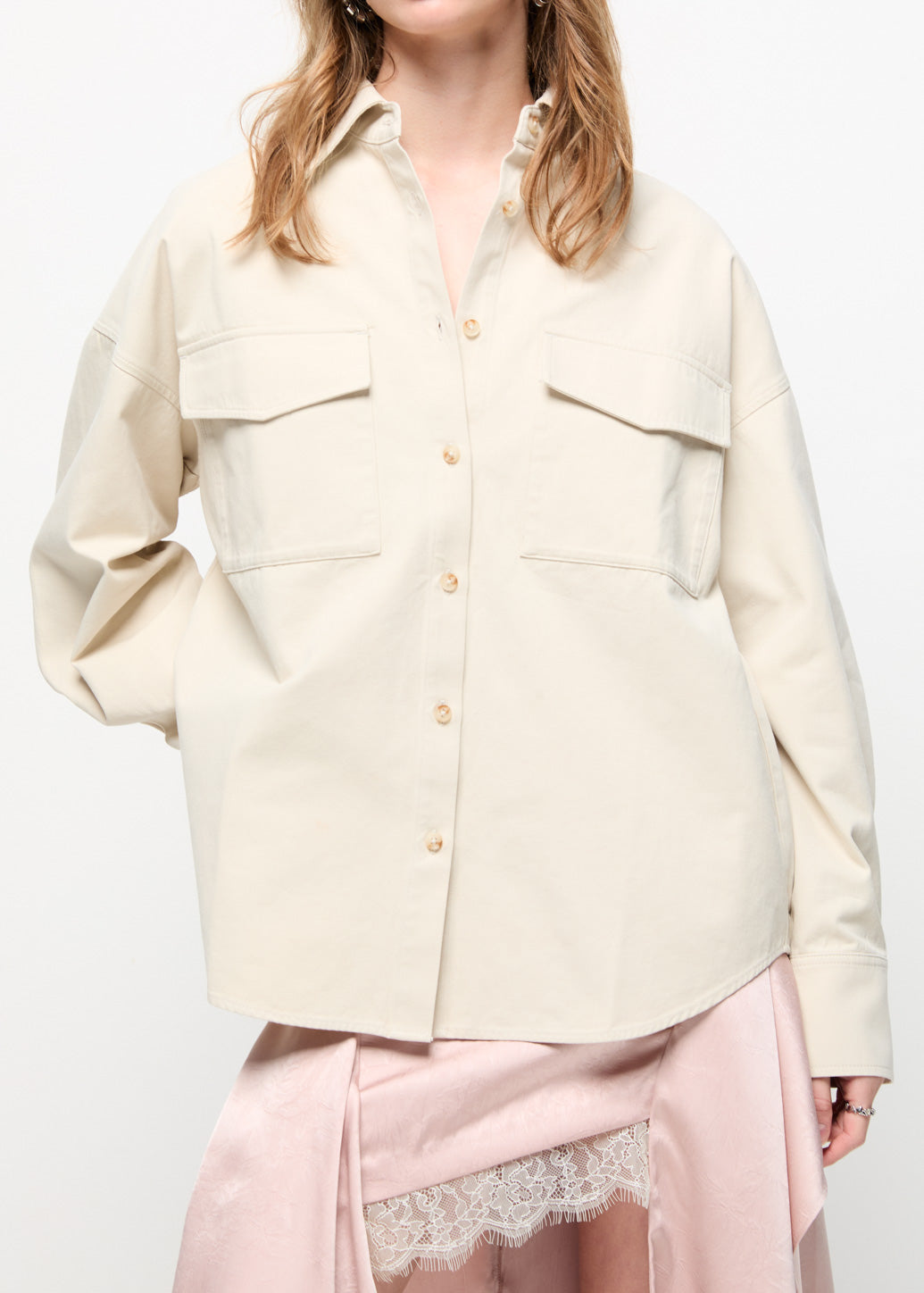 SOLID OVERSIZED SHIRT