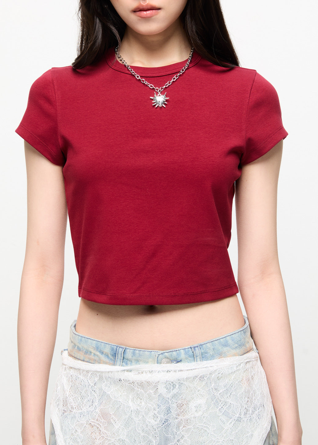 FITTED SHORT SLEEVE TEE Red / L