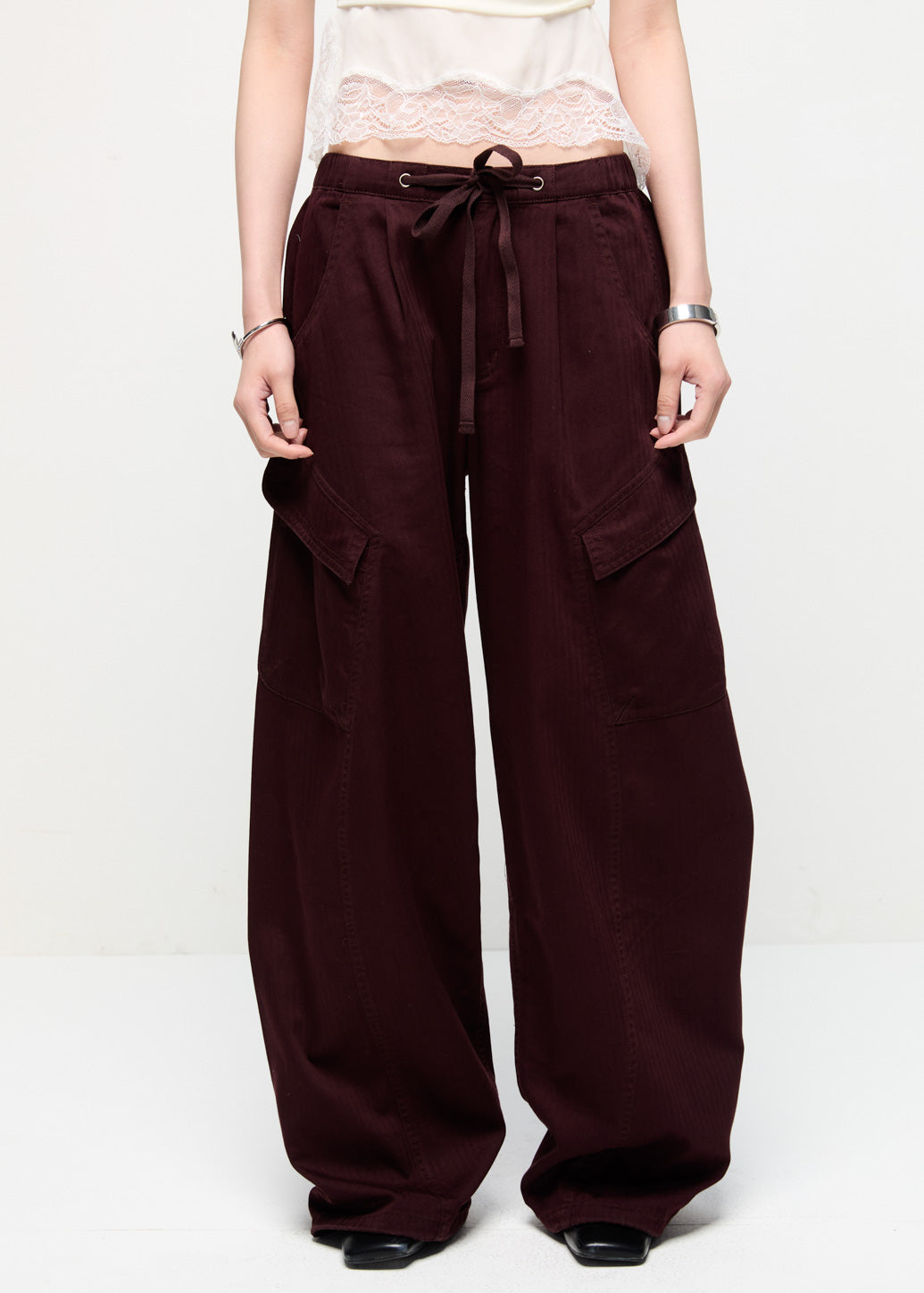 WIDE-LEG UTILITY CARGO PANTS