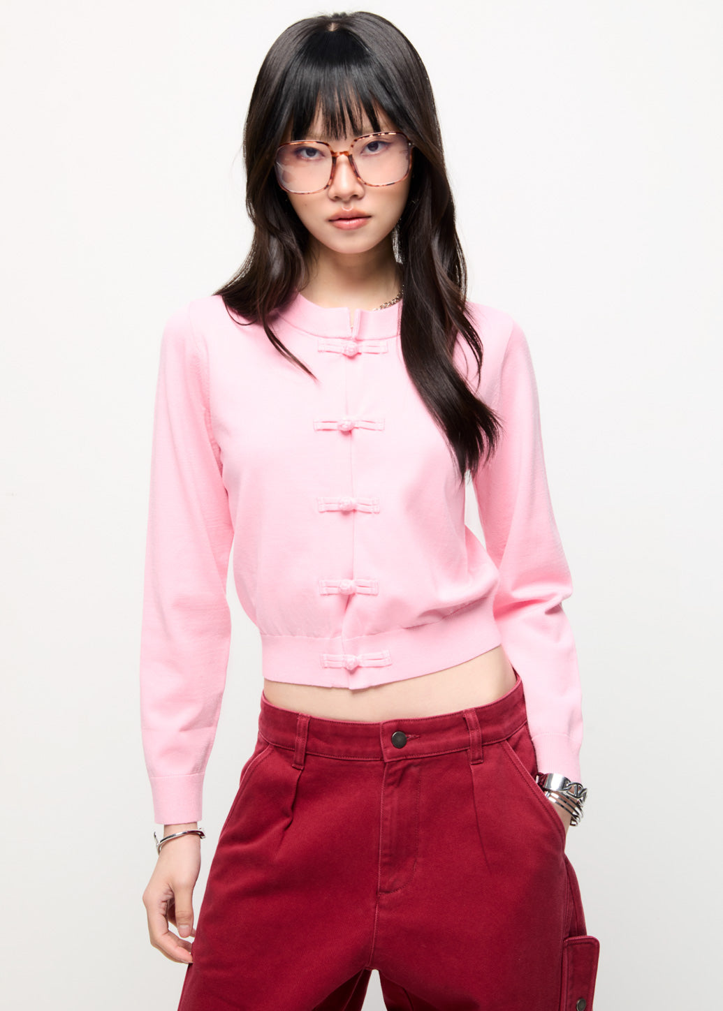 ORIENTAL KNITTED CARDIGAN