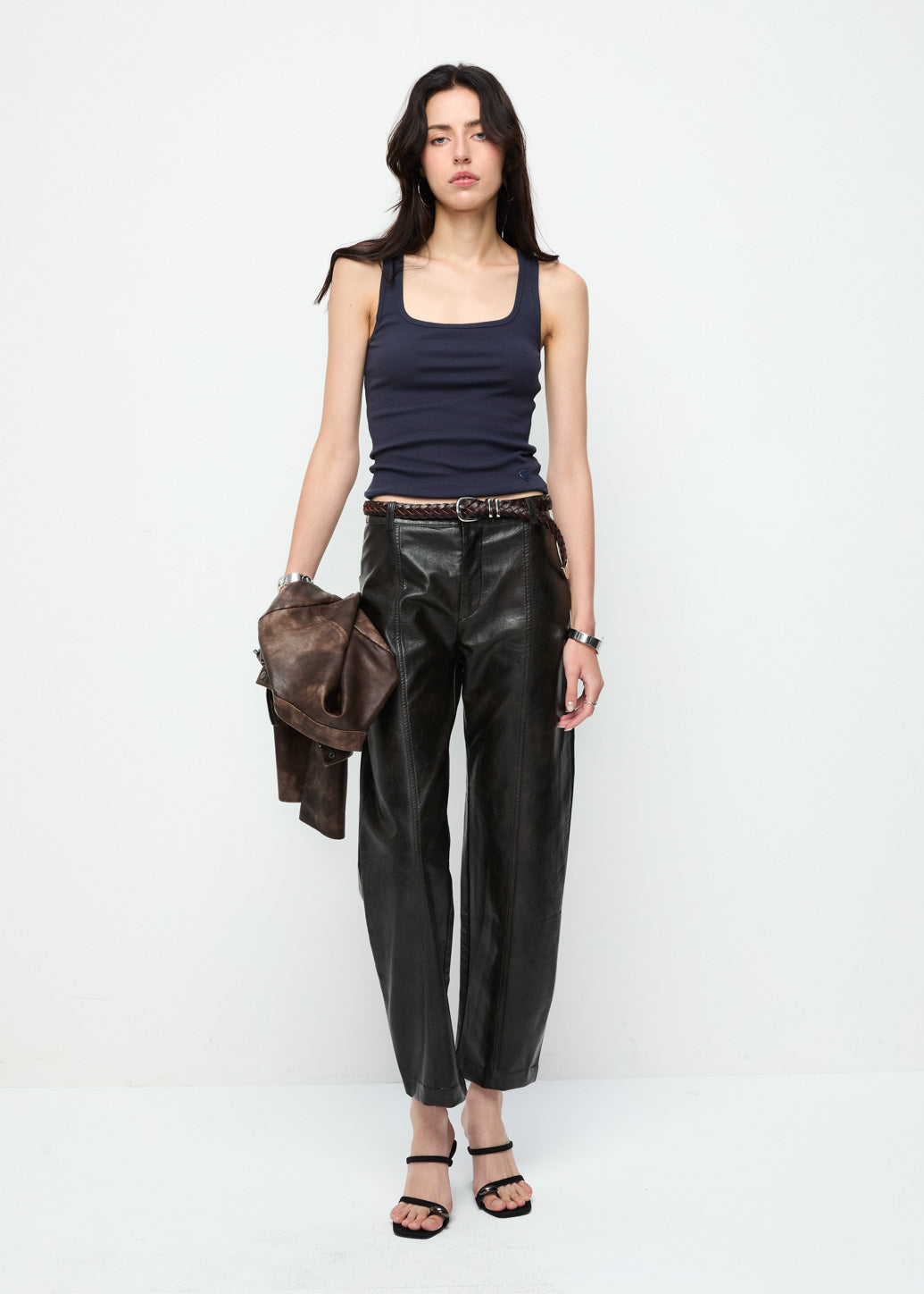 SQUARE NECK SIGNATURE TANK TOP