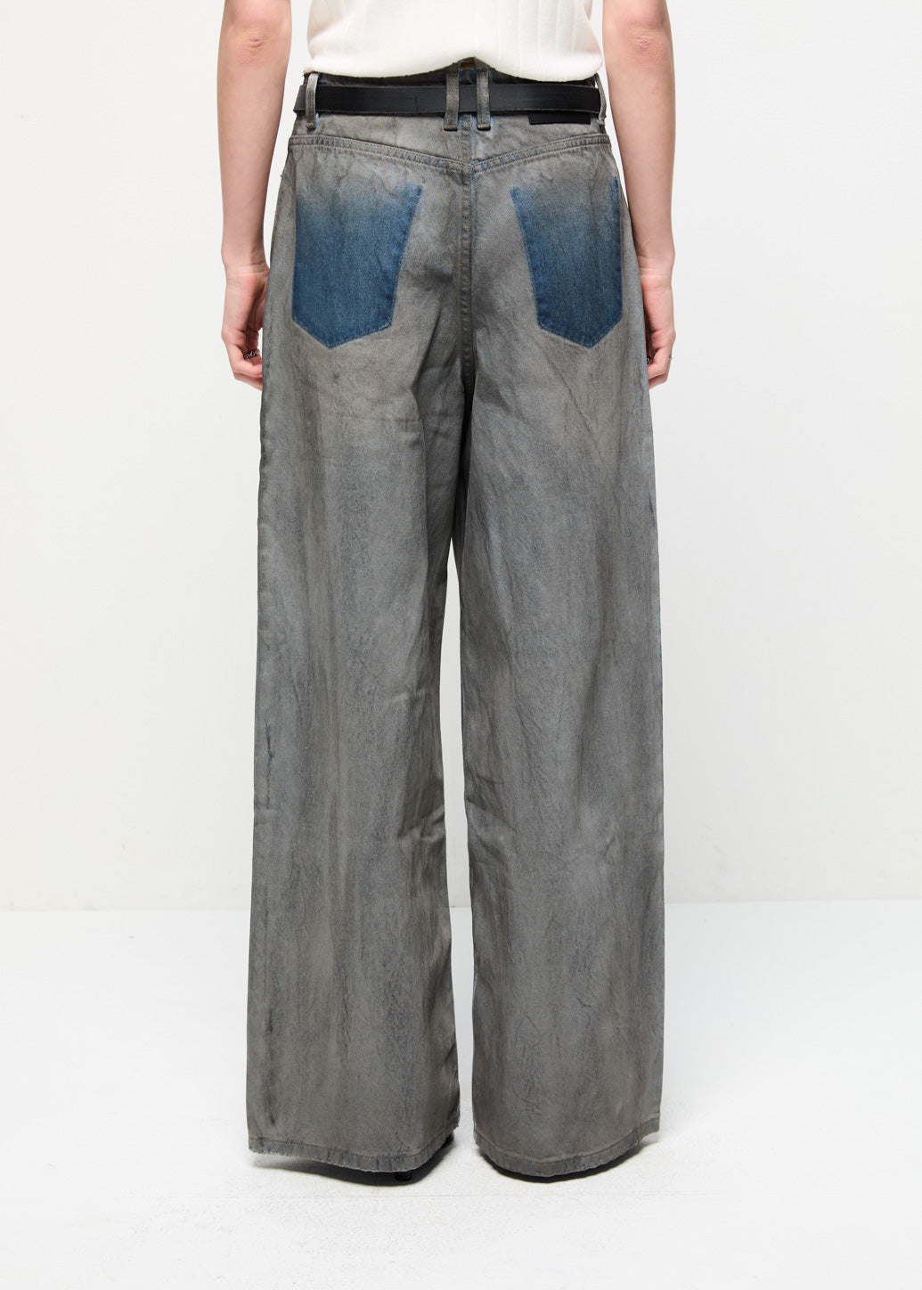 HIGH-WAIST SUPER WIDE JEANS Blue / 29