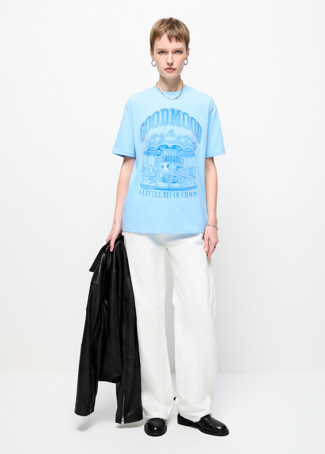 MID-RISE BARREL JEANS White / 29