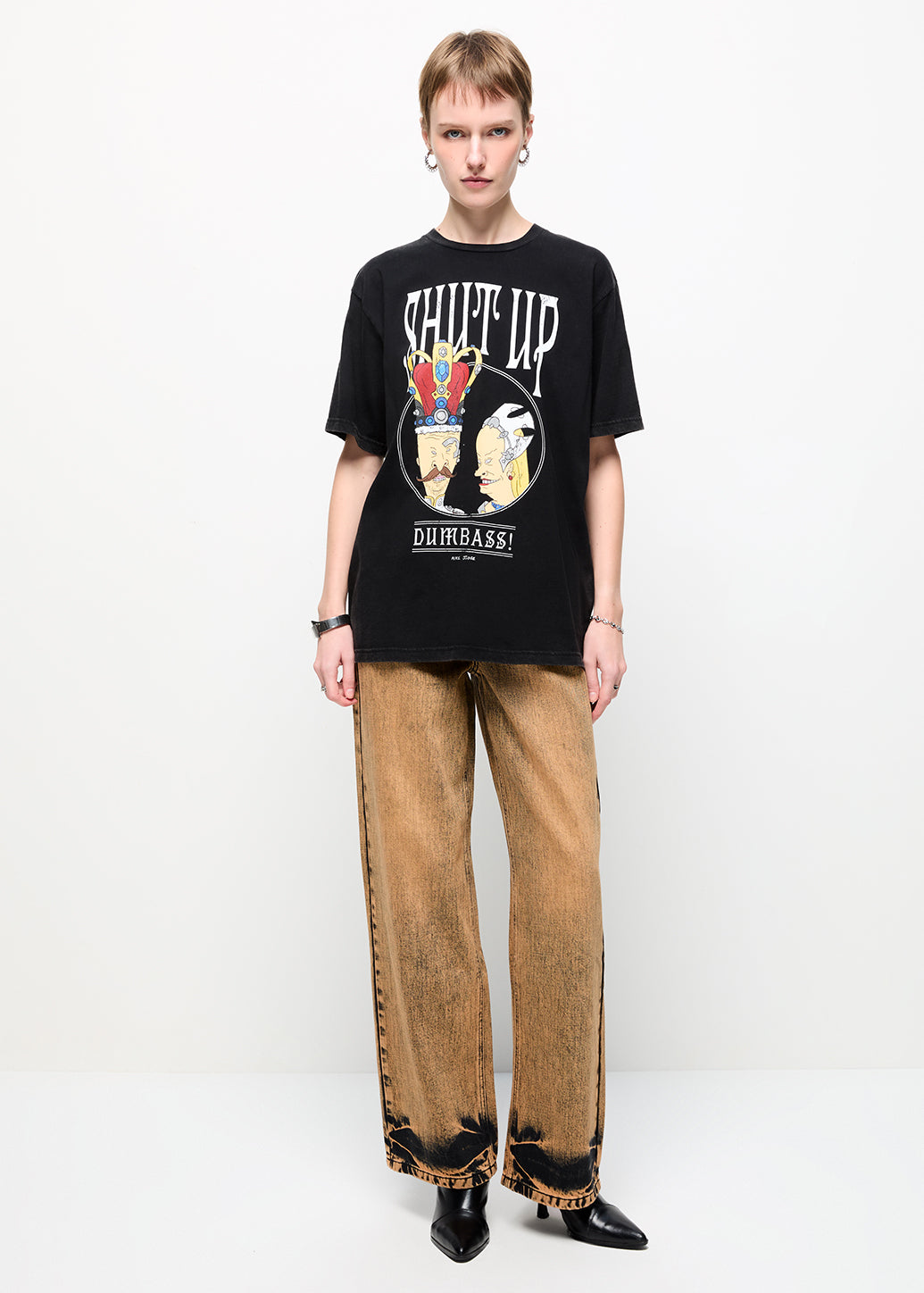 SLIM STRAIGHT-LEG JEANS Brown / 29