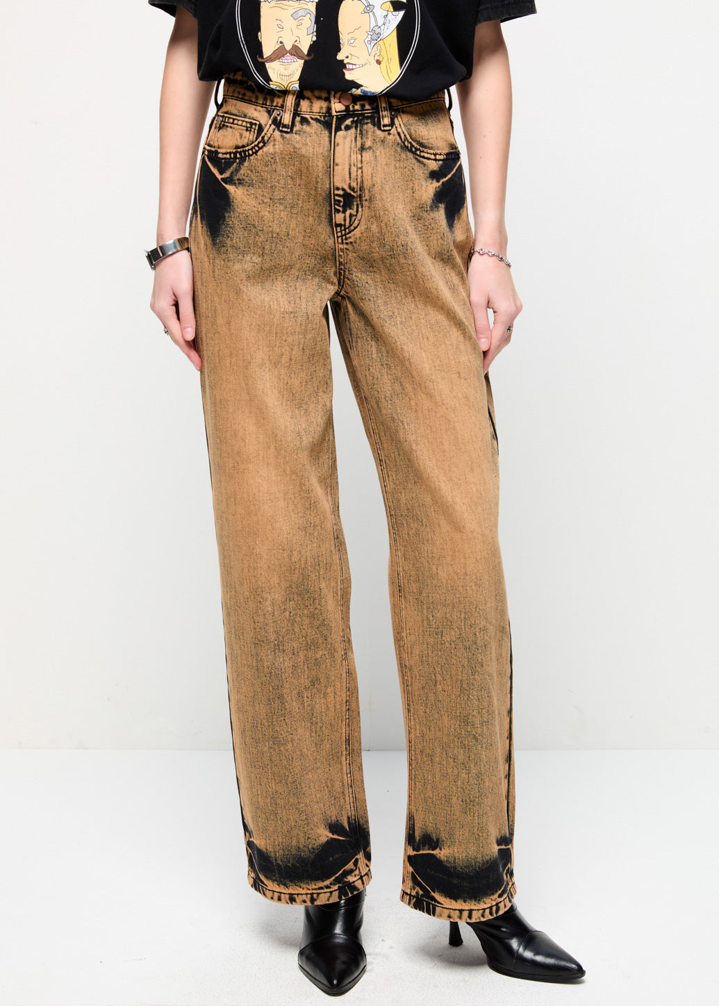 SLIM STRAIGHT-LEG JEANS Brown / 29
