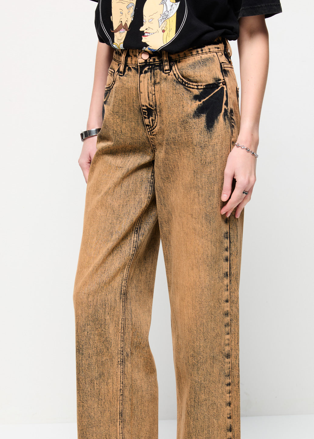 SLIM STRAIGHT-LEG JEANS Brown / 29