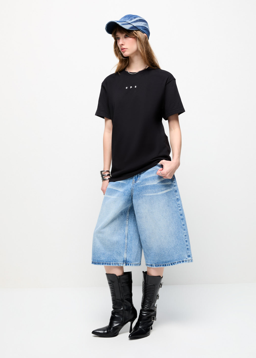 LOW-RISE JORTS Blue / 29