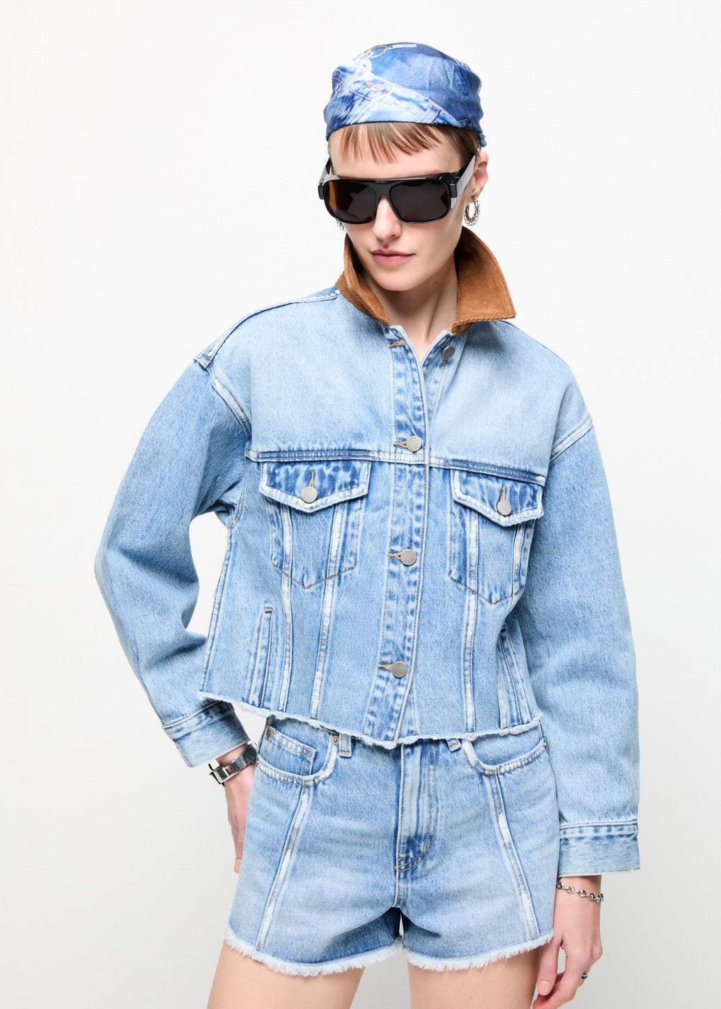 TRUCKER JACKET Blue / L