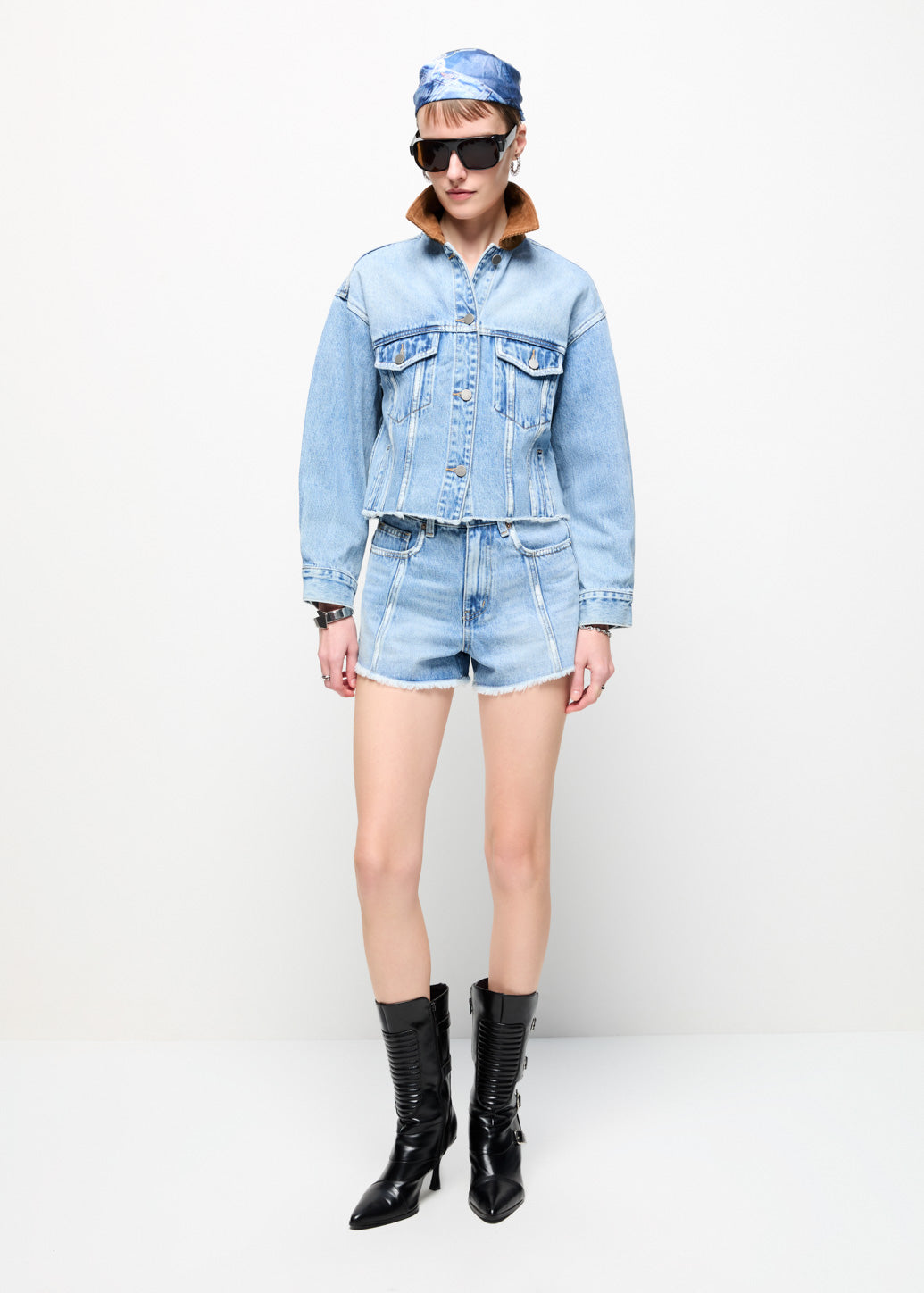 TRUCKER JACKET Blue / L