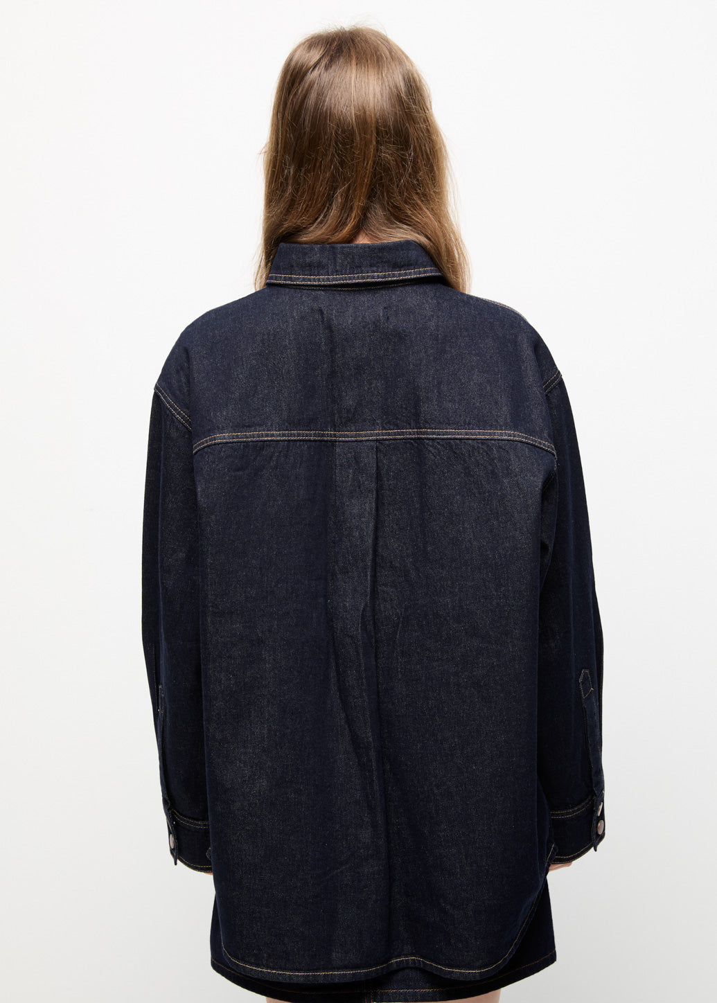 DENIM OVERSHIRT Blue / L