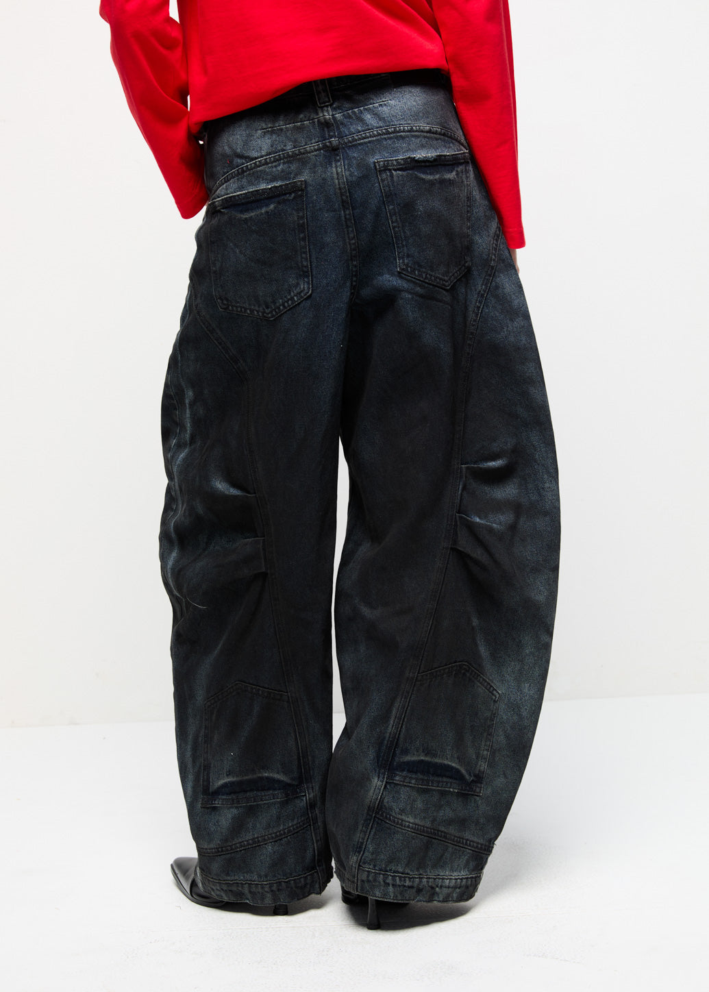 OVERSIZED BALLOON JEANS Navy / 29