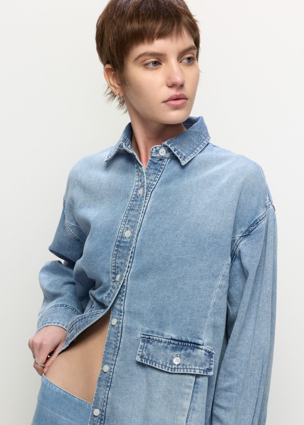 OVERSIZED DENIM SHIRT