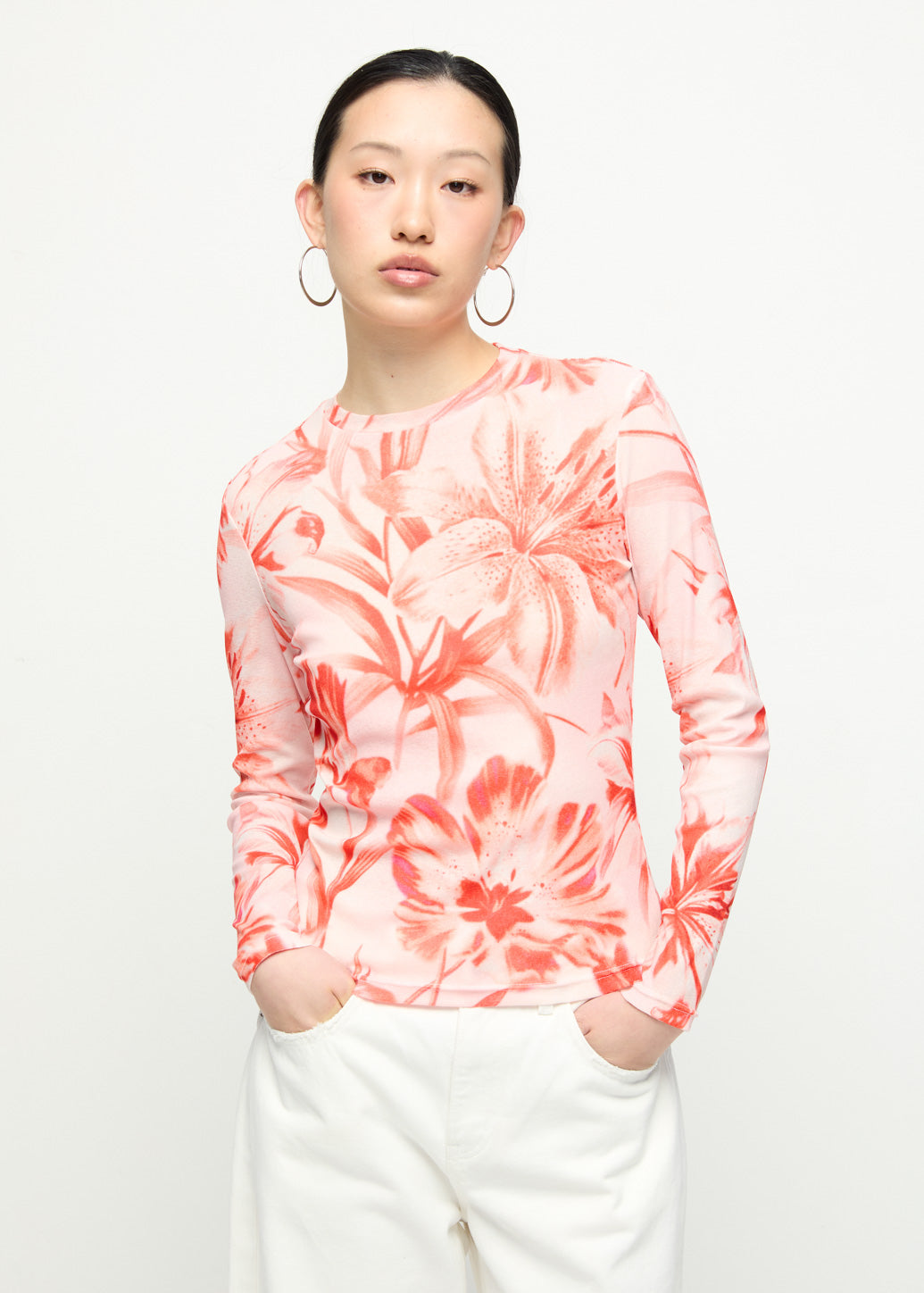 FLORAL LONG SLEEVE TOP