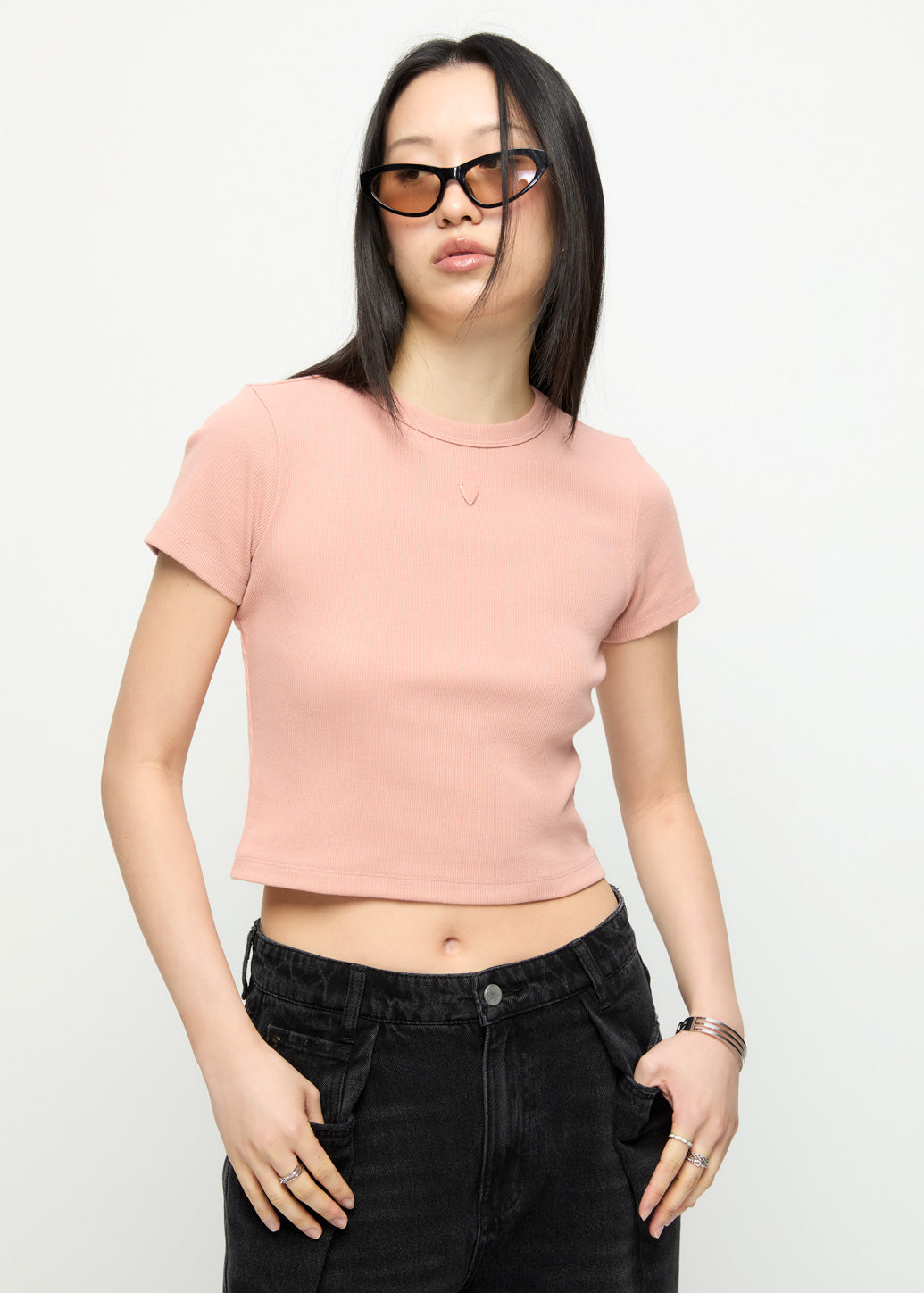 SLIM CROP SIGNATURE TEE