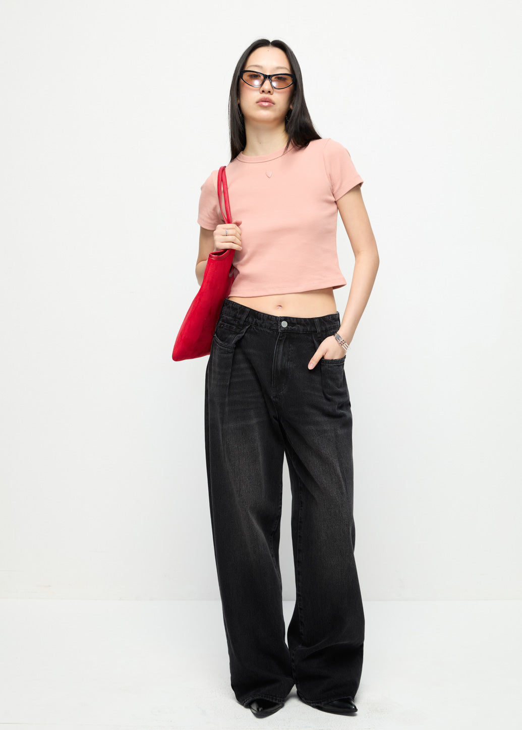 SLIM CROP SIGNATURE TEE