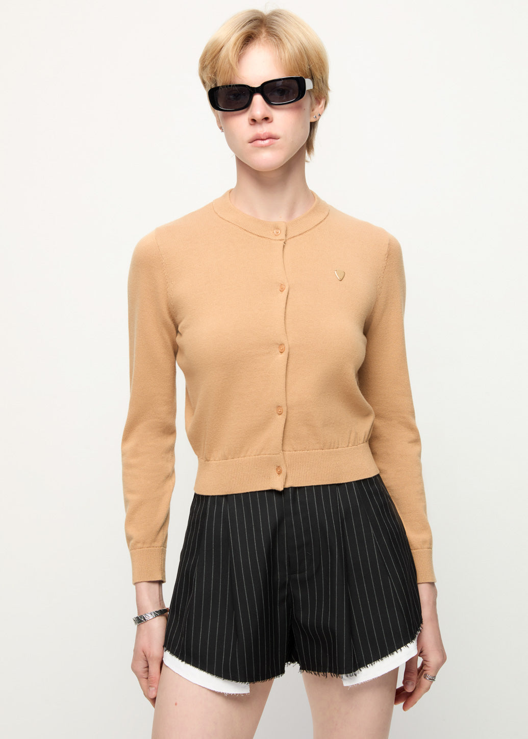 CROPPED KNIT CARDIGAN