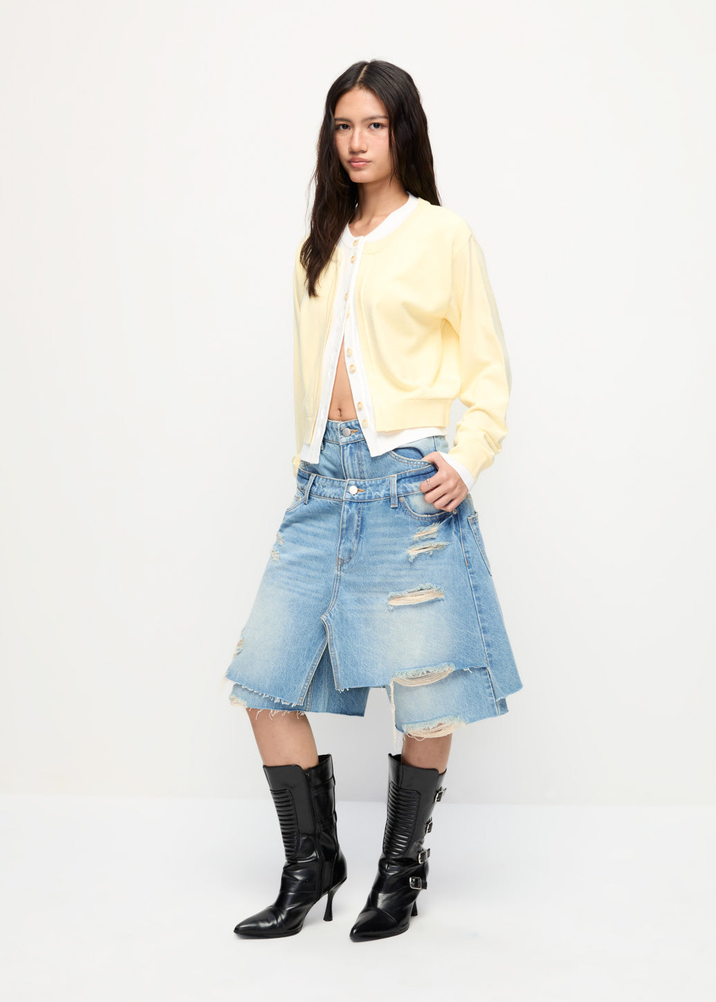 DOUBLE-LAYER DESTROYED JORTS