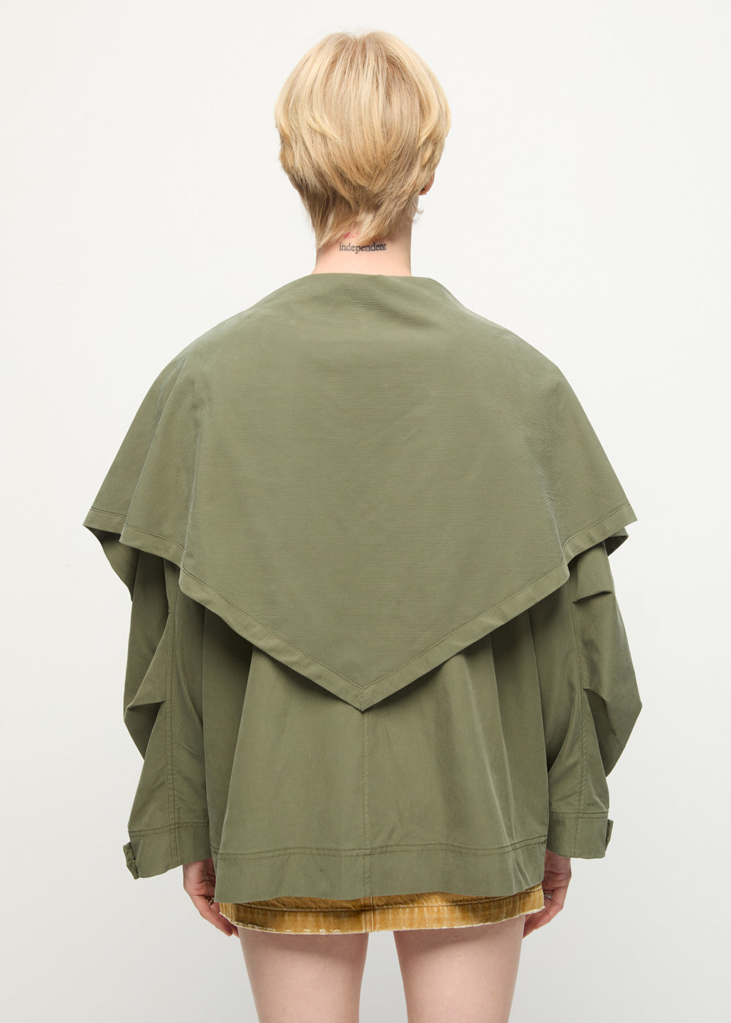 BUTTON-ON SCARF UTILITY JACKET